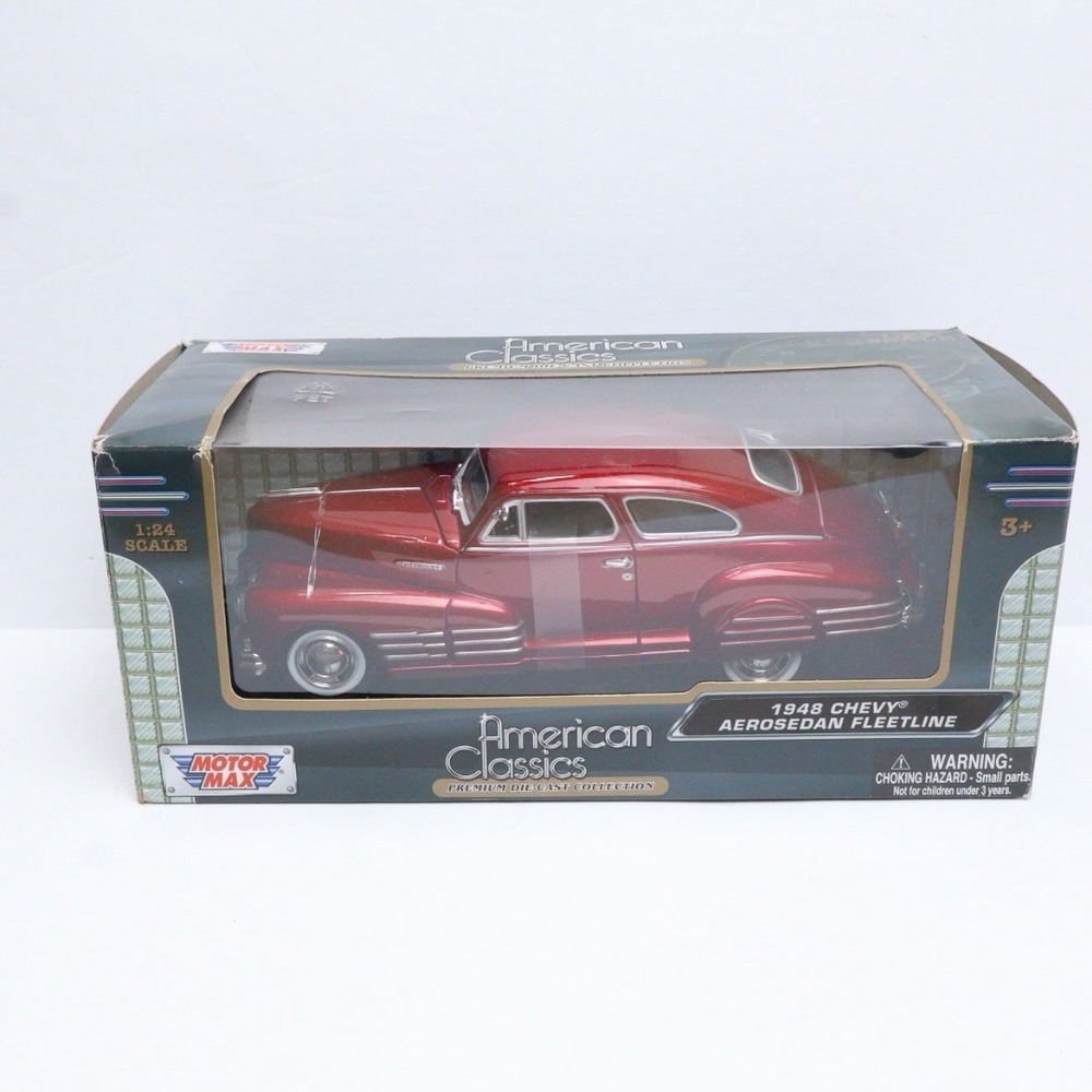 American Classics 1948 CHEVY AEROSEDAN FLEETLINE MotorMax 1:24 Die Cast Car New!